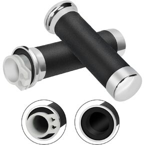 Foruly Grip Throttle Tube Replace for Honda OEM:53145-MM8-000, 25mm Right Grip Dual Throttle Tube & Left Handlebar Grip Suitable for Honda VT XVS Shadow 400/600/750/1100/1300 Magna Sabre