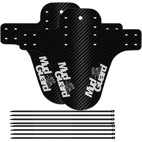 1 زوج دراجة درابزين الدراجة الجبلية MTB واقي من الطين مصدات الدراجة الأمامية + الخلفية متوافقة مع 26 بوصة، 27.5 بوصة، 29 بوصة حجم كبير وواقي الأوساخ للدراجة الدهنية in Kuwait