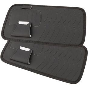 GARASANI 2 Pack Car Sun Visor Accessories Cards, Sunglasses, Pens Storage CD/DVD Visor Holder - Cars with 8 Cd or DVD Storage Sleeves, Black