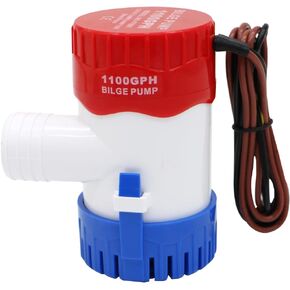 1100GPH 12V Electric Bilge Bump, Low Noise Electric bilge pump ，Submersible Boat Bilge Pump Used For Yachts, RVS, Pools