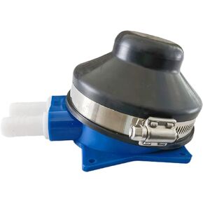1/2 Inch Hose Foot Manual Self-Priming Water Pump for Washing Sink - Galley Pump - Outdoor Van Washing -Wash Basin RV Black Rubber W Blue Base SDDS2201 Water Foot Pump