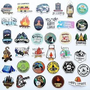 50Pcs Funny Fishing Rod Decals Grouper Bass Trout Sailfish Stickers Fishing Decals for Trucks Window Boat