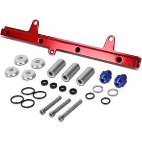 DNA Motoring FRK-SR20DET-RD طقم حاقن الوقود عالي التدفق [لـ 89-94 Nissan 240SX Silvia S13]، أحمر