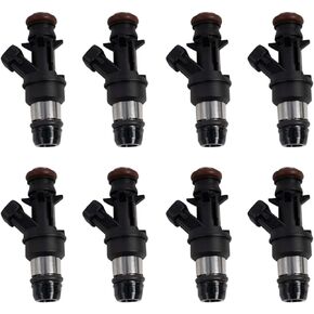 TRQ MPI FI Fuel Injector Set of 8 Kit Compatible with Chevy GMC Pickup Truck V8