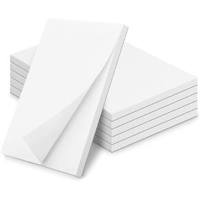 Note Pads 4 X 6 Inch, 6 Packs Blank Scratch Pads, 50 Sheets Per Memo Pads for Writing, White Pads of Paper Suit for Home, Office and School, Tear off Notepad, Small Server Notebook