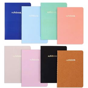 8Pack Small Notebook Pocket Notebook Small notepad Mini notebooks 3.5x5 inches stationary supplies for work,travel,adults (8)