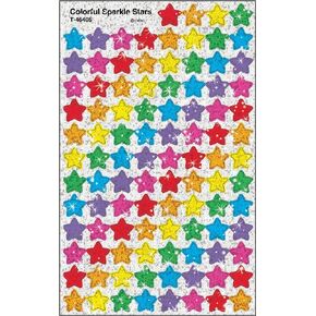 TREND enterprises, Inc. Colorful Sparkle Stars superShapes Stickers, 400 ct