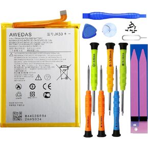 JK50 Replacement Battery 3.8v 5450mAh (Upgraded) for Motorola Moto G7 Power G Power 2021 G Power 2022 XT2165-1 XT2165-3 XT2165-5 XT2165DL G 5G 2022 XT2213-1 XT2213-3 Battery and Screws Tool Kit
