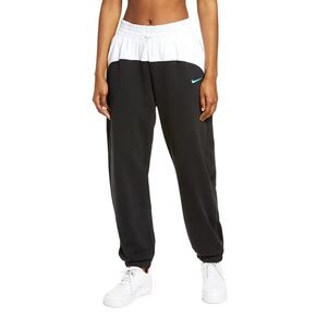 Nike Women's Sportswear Icon Clash Joggers Pants Size XX-Large Black/White