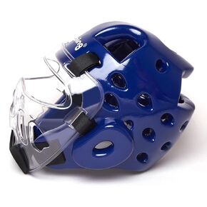 Kids Adults Karate Headgear with Face Shield, MMA Martial Arts Headgear Boxing Soft Helmet Taekwondo Sparring Head Gear