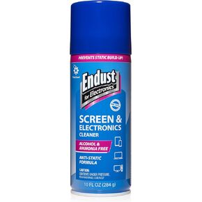 Endust for Electronics; Anti-Static Screen & Electronics Multi-Surface Cleaning Spray; Foaming, Streak & Residue Free; Ammonia & Alcohol Free, Oil & Wax Free; 10 oz. Aerosol (096010)