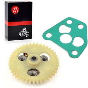 Oil Pump & Oil Pump Drive Gear Compatible with YAMAHA Raptor 350 Warrior 350 Big Bear 350 Wolverine 350 Moto 4 350 Big Bear 400 1UY-13300-00-00 3GD-13329-00-00