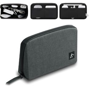 Electronic Organizer Travel Case Bag for Cables, Switch, SD card, Passport and More – Ultimate Protection & Portability Waterproof (Black)