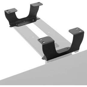 VIVO Steel Dual Spacer Brackets for Under Desk Keyboard and Mouse Slider Tray, Height Track Spacer Mount Fitting Desk Frames up to 3.2 inches, Brackets Only, MOUNT-SPACER01