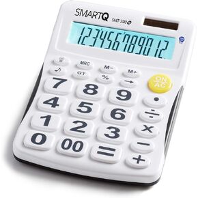 LED Back-Light Calculator Desktop SMT-200 / Added Sound Function (200 White)