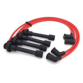 ADP Spark Plug Wires Ignition Conductor Cables Leads with High Performance Silicone Compatible with Certain Acura Honda Accord Civic CL EL Isuzu Oasis 1994-2002 1.6L 2.2L 2.3L H (4PCS)
