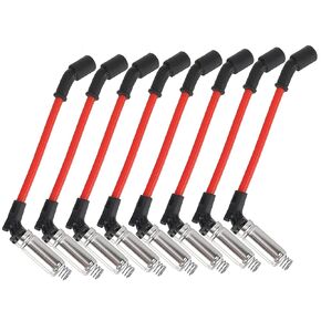 Spark Plug Wires Set(8 Pack) 10.2mm Spark Plug Wires Compatible with GM Suburban Corvette Silverado 1500-2500 1999-2006 LS1 VORTEC 4.8L 5.3L 6L V8 48322R 48322