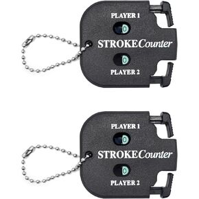 2pcs Golf Score Indicator 2 Player Stroke Counter Clicker Portable Golf Handy Count Shot for Different Kinds of Competitions and Games
