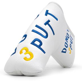 Golf Club Head Covers Funny Mallet Putter Cover with Strong Magnetic Headcovers Fits Most Putters Scotty Cameron, Taylormade, Odyssey, Titleist, Callaway Mallet Putter Headcover