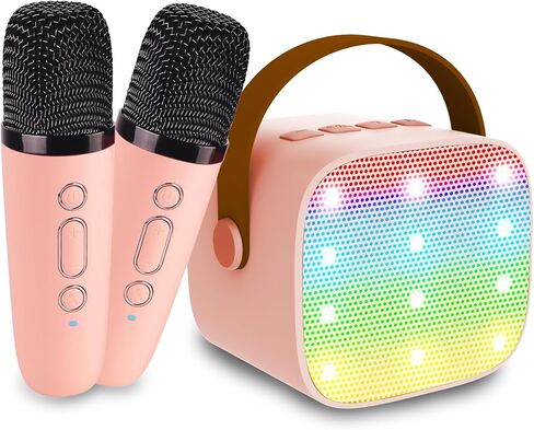 Mini Karaoke Machine for Kids & Adult, 4-12 Years Old Girls Christmas Birthday Gift for Girls & Boys, Karaoke Toys Gifts for Girls Ages 4, 5, 6, 7, 8, 9, 10, 12 +Year Old Birthday Party in Kuwait