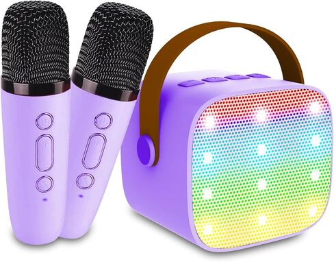 Mini Karaoke Machine for Kids & Adult, 4-12 Years Old Girls Christmas Birthday Gift for Girls & Boys, Karaoke Toys Gifts for Girls Ages 4, 5, 6, 7, 8, 9, 10, 12 +Year Old Birthday Party in Kuwait