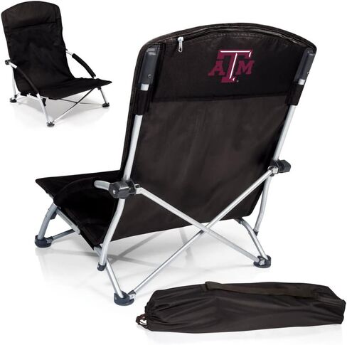 PICNIC TIME NCAA Tranquility Beach Chair with Carry Bag - Low Beach Chair for Adults - Low Lawn Chair in Kuwait