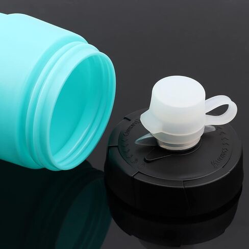 24oz Bike Water Bottle, Sporty Squeeze Water Bottle BPA-free with Durable Ultra-lightweight Plastic Universal Water Bottle Holder, for Outdoor Riding(black) in Saudi Arabia