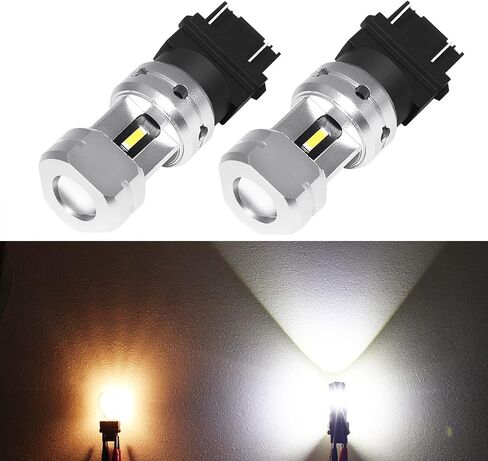 PHINLION 3600 لومن 3157 لمبة LED بيضاء 6000K فائقة السطوع 3056 3156 3057 4057 4114 لمبات LED مع استبدال جهاز العرض للأضواء العكسية وأضواء الجري النهارية DRL، حزمة من 2 in Kuwait