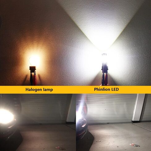 PHINLION 3600 لومن 3157 لمبة LED بيضاء 6000K فائقة السطوع 3056 3156 3057 4057 4114 لمبات LED مع استبدال جهاز العرض للأضواء العكسية وأضواء الجري النهارية DRL، حزمة من 2 in Kuwait