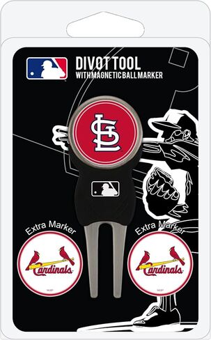 أداة Divot من Team Golf MLB مع 3 أقلام تحديد لكرات الجولف، أقلام التحديد قابلة للإزالة من المينا المغناطيسية على الوجهين in Kuwait
