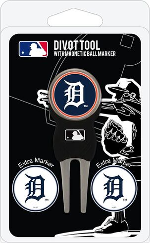 أداة Divot من Team Golf MLB مع 3 أقلام تحديد لكرات الجولف، أقلام التحديد قابلة للإزالة من المينا المغناطيسية على الوجهين in Kuwait