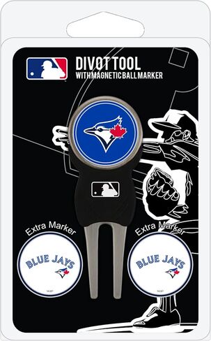 أداة Divot من Team Golf MLB مع 3 أقلام تحديد لكرات الجولف، أقلام التحديد قابلة للإزالة من المينا المغناطيسية على الوجهين in Kuwait
