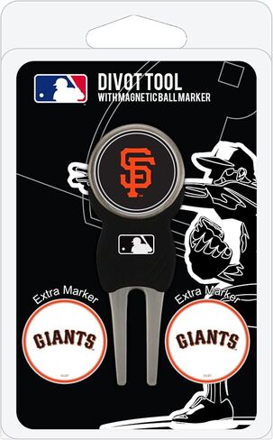 أداة Divot من Team Golf MLB مع 3 أقلام تحديد لكرات الجولف، أقلام التحديد قابلة للإزالة من المينا المغناطيسية على الوجهين in Kuwait