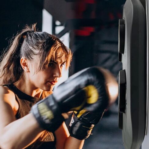 آلة ملاكمة موسيقية ذكية للتمرين المنزلي، آلة ملاكمة LED مع 9 أوضاع تدريب، يمكنها تشغيل موسيقى البلوتوث in Kuwait