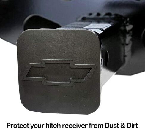 Fits for 2 inches Chevrolet Chevy Trailer Hitch Cover, Sturdy Rubber Receiver Tube Hitch Plug Tow Receiver Tube Plug Cap Fits to Chevy 2" Tow Hitch Receiver in Saudi Arabia