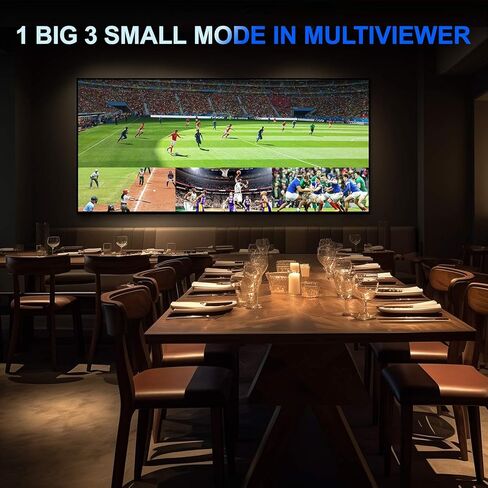 HDMl Video Wall Controller 2x2 4K, PORTTA Video Wall Processor with 11 Splicing Modes, RS232, 180° Rotate, Audio extractor, 2x2,1x2,1x3,1x4,2x1,3x1x4x1, 4 tv screens into 1 wall display in Kuwait