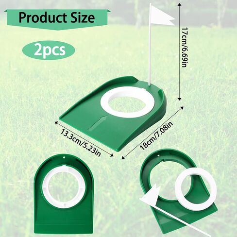عبوة من قطعتين من أكواب وضع الجولف في الأماكن المغلقة مع أدوات تدريب على ممارسة وضع الجولف، وفتحة وضع الجولف في الأماكن المغلقة in Kuwait