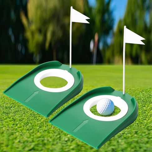 عبوة من قطعتين من أكواب وضع الجولف في الأماكن المغلقة مع أدوات تدريب على ممارسة وضع الجولف، وفتحة وضع الجولف في الأماكن المغلقة in Kuwait