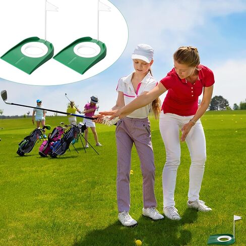 عبوة من قطعتين من أكواب وضع الجولف في الأماكن المغلقة مع أدوات تدريب على ممارسة وضع الجولف، وفتحة وضع الجولف في الأماكن المغلقة in Kuwait