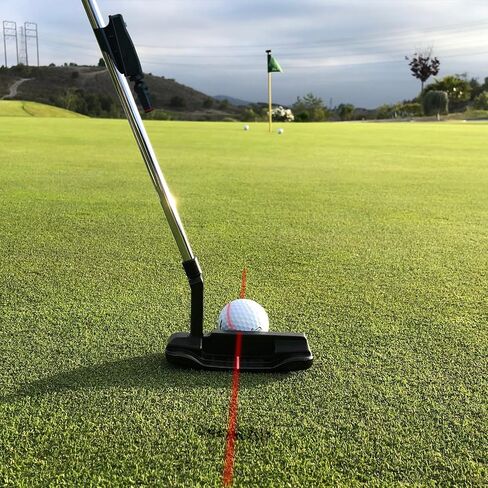 ShuRan Golf Putter Sight Aiming Device Alignment Tool Corrector Posture Indicator Red Line Pointer Portable Putter for Golf Training aid Equipment Indoor/Outdoor/Tour in Kuwait