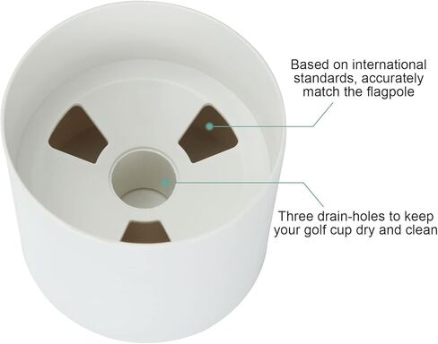6 قطع من أكواب ثقب الجولف البلاستيكية، كوب وضع الجولف في الهواء الطلق لوضع أكواب الجولف الخضراء بقطر مقاس 4.1 بوصة وقطر العمق 3.9 بوصة in Kuwait