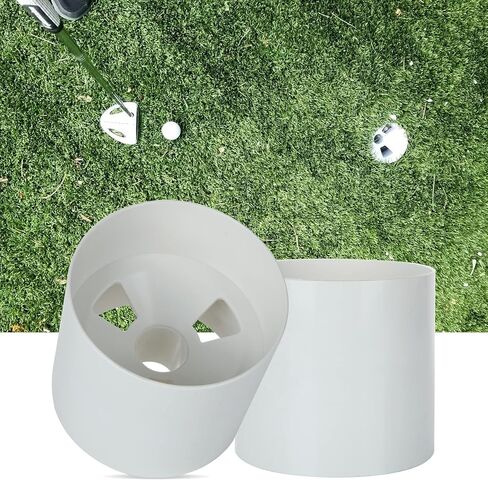 6 قطع من أكواب ثقب الجولف البلاستيكية، كوب وضع الجولف في الهواء الطلق لوضع أكواب الجولف الخضراء بقطر مقاس 4.1 بوصة وقطر العمق 3.9 بوصة in Kuwait