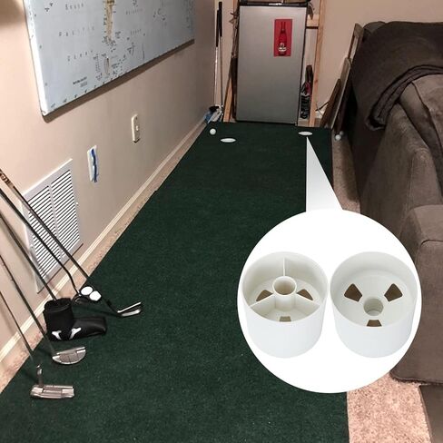 6 قطع من أكواب ثقب الجولف البلاستيكية، كوب وضع الجولف في الهواء الطلق لوضع أكواب الجولف الخضراء بقطر مقاس 4.1 بوصة وقطر العمق 3.9 بوصة in Kuwait