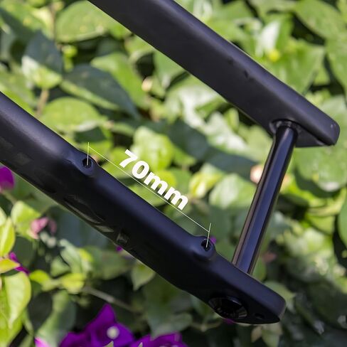 EVOSID شوكة الحصى كاملة من ألياف الكربون شوكة دراجة الطريق 28.6 مم قرص الفرامل شوكة الدراجة 700 * 45C من خلال المحور 12X100 مم V شوكة الفرامل الصلبة (شعار أبيض غير لامع UD) in Kuwait