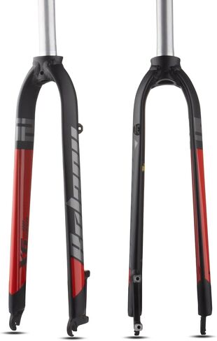 BOLANY Bike Rigid Suspension Forks 1-1/8" Threadless Straight Steerer Universal 26/27.5/29" Disc Brake 9mm QR MTB Front Forks Aluminum Alloy Super-Light Bike Forks in Saudi Arabia