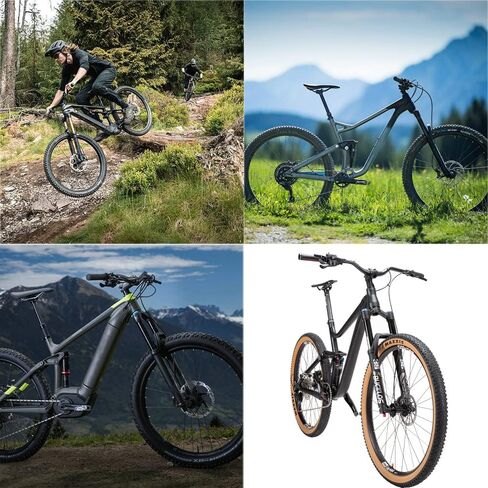 BUCKLOS MTB شوكة تعليق هوائية 27.5 29 110 * 15 مم Boost AM E-Bike مدبب، سفر 160 مم 36 مم أنبوب داخلي من خلال تعديل ارتداد المحور شوكة أمامية لفرامل القرص، تناسب جميع الدراجات الإلكترونية الجبلية إلخ. in Kuwait