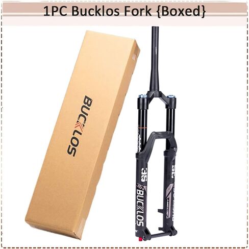 BUCKLOS MTB شوكة تعليق هوائية 27.5 29 110 * 15 مم Boost AM E-Bike مدبب، سفر 160 مم 36 مم أنبوب داخلي من خلال تعديل ارتداد المحور شوكة أمامية لفرامل القرص، تناسب جميع الدراجات الإلكترونية الجبلية إلخ. in Kuwait