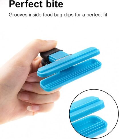 Chip Clips 14PCS Food Bag Clips with Heavy Duty(4 Large &10 Small Size) Seal Grip Assorted Colors in Kuwait