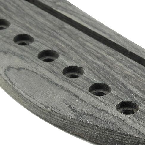 6 String Acoustic Guitar Rosewood Bridge Set with Bridge, Bridge Pins, End Pin, Saddle and Nuts(Black, Style 1) in Kuwait