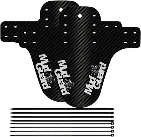 1 زوج دراجة درابزين الدراجة الجبلية MTB واقي من الطين مصدات الدراجة الأمامية + الخلفية متوافقة مع 26 بوصة، 27.5 بوصة، 29 بوصة حجم كبير وواقي الأوساخ للدراجة الدهنية in Kuwait